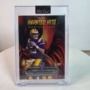 Wild Card Haunted Hits Monster Hunt Garrett Nussmeier 2/5 Collectible Football C